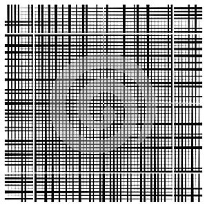 Grid, mesh abstract geometric pattern. grating, trellis texture with intermittent, interrupt lines. segmented intersect stripes. photo