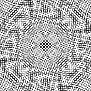 Grid, mesh of circular thin lines. Geometric texture, pattern. I