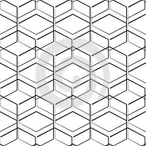 Grid, mesh geometric seamlessly repeatable pattern, monochrome b