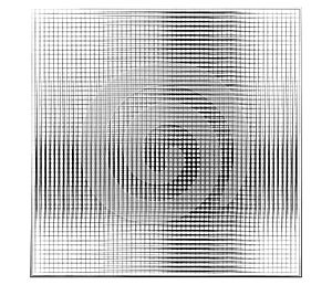 Grid, mesh, graticule with grungy, irregular lines. Grunge checkered grating, trellis, lattern pattern