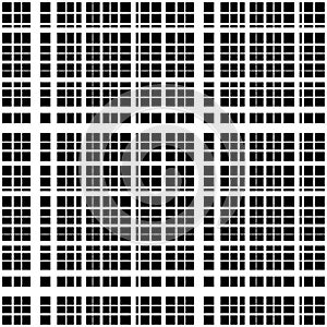 Grid, mesh of intersecting lines. Abstract monochrome background