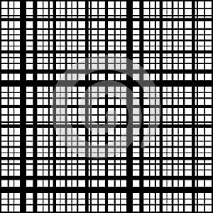 Grid, mesh of intersecting lines. Abstract monochrome background