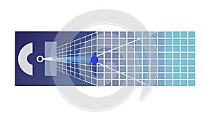 Grid Network Key Access System Abstract Vector, vector design Generative AI