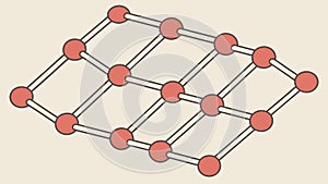 Grid Network Pattern Vector: Connection & Data Flow, vector design Generative AI