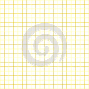 Grid paper. Abstract squared background with yellow graph. Geometric pattern for school, wallpaper, textures, notebook.