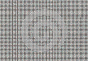 A grid pattern composed of small, circular dots on a neutral