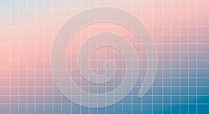 Grid pattern gradient background in pastel pink and blue tones