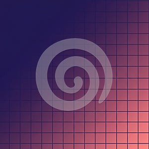 A grid pattern with a gradient background transitions from dark blue in the upper left to