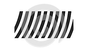 Grid pattern icon. Abstract graphic design element for structure, vector design Generative AI