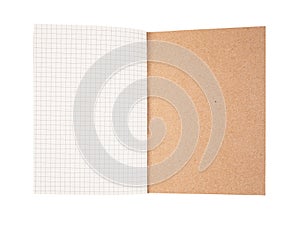 Grid Pattern Notebook With Recycle Cover