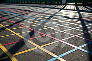 Grid pattern with shadow