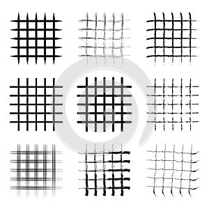 Grid pattern texture. Abstract wireframe background. Geometric mesh structure. Vector graphic design.