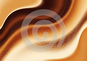 Grid patterns overlay the design, adding a sense of depth and