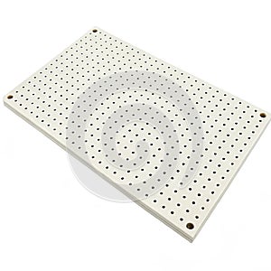 Grid Pegboard isolated on white background