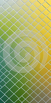 Grid Shapes in Silver Greenyellow
