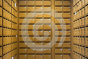 Grid Sorted Array Columns Rows Mailboxes Wooden Security Storage