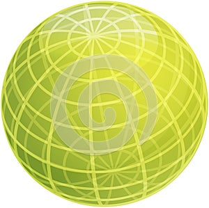 Grid sphere illustration