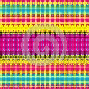 Grid Square CMYK Colors Stripe Vector Print Texture Background Pattern