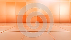 Grid Texture in Light Orange Colors. Futuristic Background