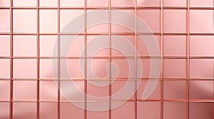 Grid Texture in Rose Gold Colors. Futuristic Background