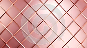 Grid Texture in Rose Gold Colors. Futuristic Background