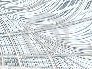 Grid and waves - abstract digitally generated image