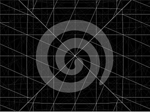 Grid Wire Net Structure Vector