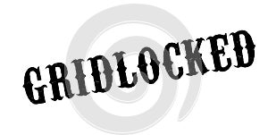 Gridlocked rubber stamp photo