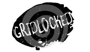 Gridlocked rubber stamp photo