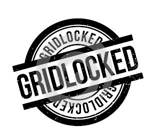 Gridlocked rubber stamp photo