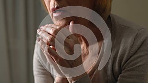 Grief-stricken woman crying unable to accept loss of relative, difficult period