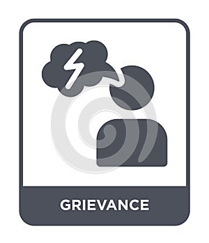 grievance icon in trendy design style. grievance icon isolated on white background. grievance vector icon simple and modern flat