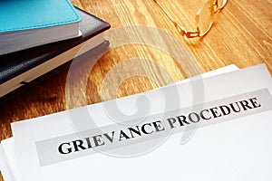 Grievance procedure documents.