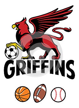 Griffin greek mythology creature sport mascot