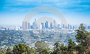 Griffith Park and Downtown Los Angeles