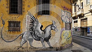 Griffon graffiti in Old Town of Havana