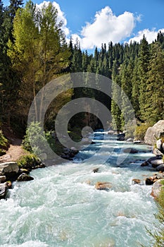 Grigorievskoe gorge landscape. Kyrgyzstan