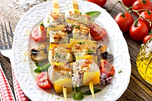 Griled Chicken skewers