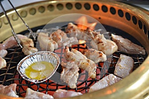 Grill chicken meat