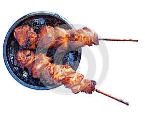 Grill chicken yakitori