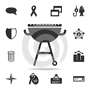 Grill icon. Detailed set of web icons. Premium quality graphic design. One of the collection icons for websites, web design, mobil