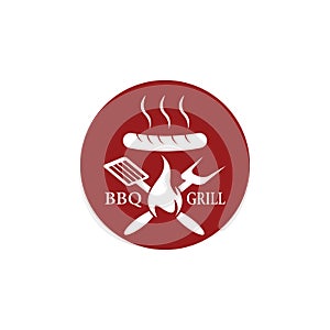 Grill Logo Illustrations & Vectors