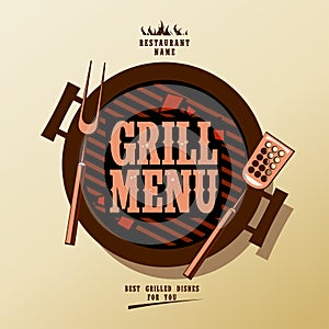 Grill menu.