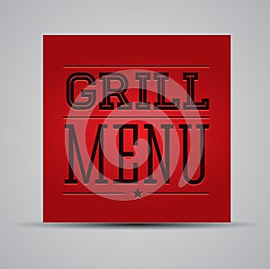 Grill menu