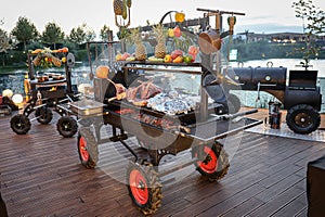 Grill  tolls space for cooking