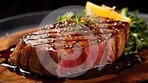 grill yellow fin tuna steak