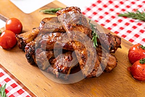 grilled barbecue ribs pork