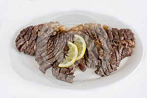 Grilled beef meat chuleton photo