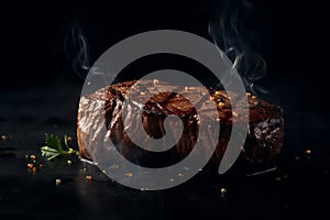 Grilled Beef Steak. Generative AI