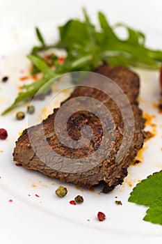 Grilled Beef Steak with spices